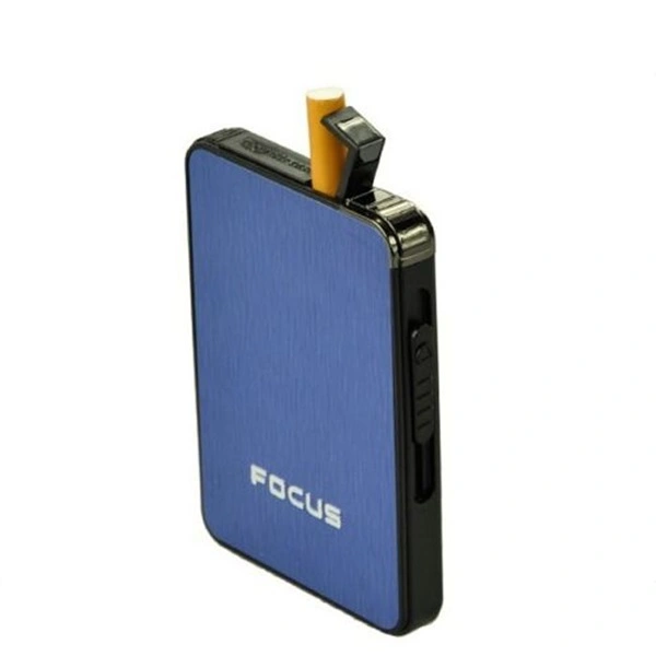 Cigarette Case With Gas Lighter Automatic Pop Up