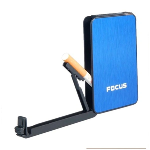 Cigarette Case With Gas Lighter Automatic Pop Up