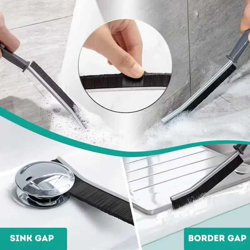 Multipurpose cleaning brush for corners